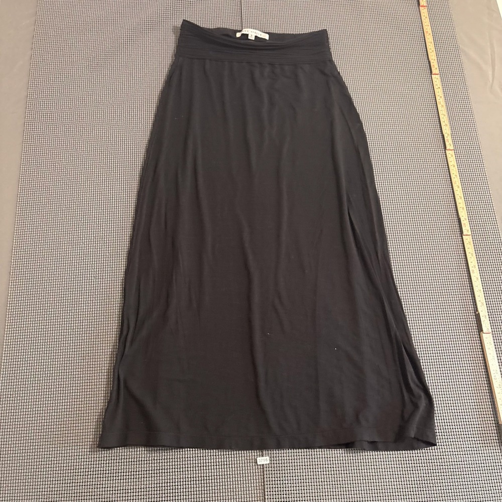Max Studio Womens Black Pleated Waistband Maxi Skirt Size S